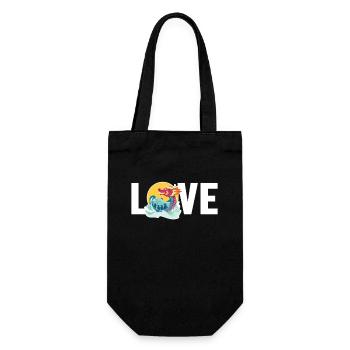 Love Drummer Team Paddler Lover Dragon Boat - Sac à bouteille - noir - Devant