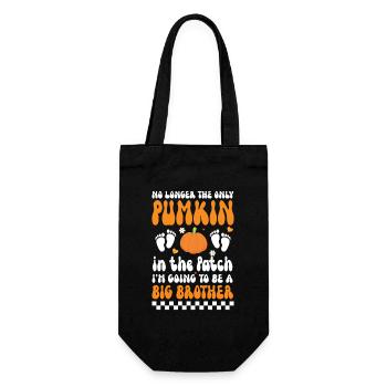Pregnancy this little pumpkin is going to be a big - Gift Bag for Bottles - black - Front