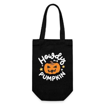 Kürbis Halloween Kostüm - Geschenkbeutel für Flaschen - Schwarz - Vorne