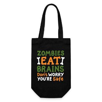 Zombie Halloween Kostüm - Geschenkbeutel für Flaschen - Schwarz - Vorne