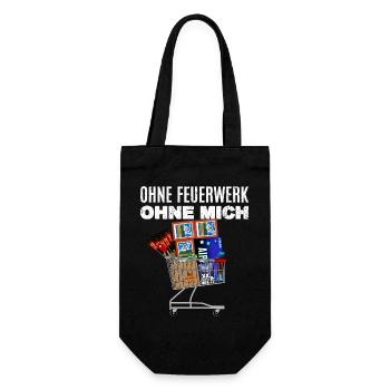 Sans feu d’artifice, sans moi - Sac à bouteille - noir - Devant