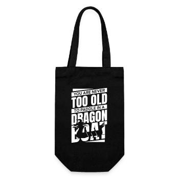 Never Too Old To Paddle In Drummer Team Paddler - Gift Bag for Bottles - black - Front