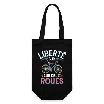 Liberté sur deux roues - Sac à bouteille - noir - Devant