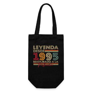 Legende seit 1995 Geburtstagsgeschenk - Geschenkbeutel für Flaschen - Schwarz - Vorne