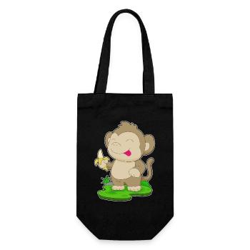 Monkey Banana - Gift Bag for Bottles - black - Front