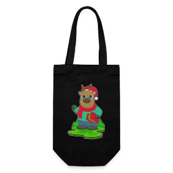 Forfait Noël renne - Sac à bouteille - noir - Devant