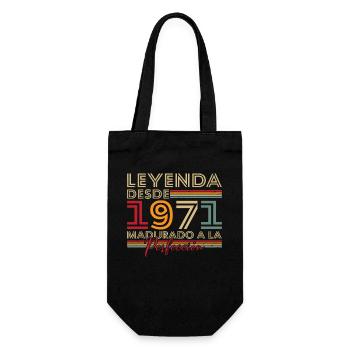 Legend since 1971 Birthday Gift - Gift Bag for Bottles - black - Front