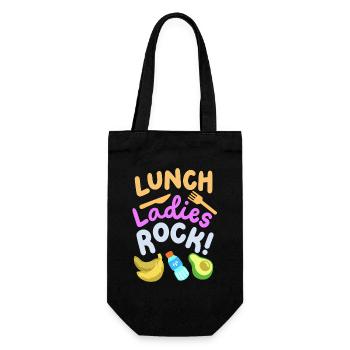 Mittagessen Damen Schule - Geschenkbeutel für Flaschen - Schwarz - Vorne
