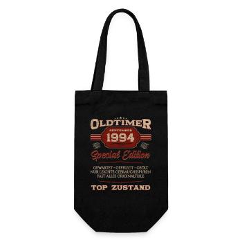 30. Geburtstag Oldtimer September 1994 Jahrgang 94 - Geschenkbeutel für Flaschen - Schwarz - Vorne