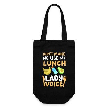 Mittagessen Schule Cafeteria Crew - Geschenkbeutel für Flaschen - Schwarz - Vorne