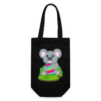 Mouse Easter Easter Egg - Gift Bag for Bottles - black - Front