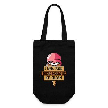 Was Told There Would Be Ice Cream Gelato Maker - Gift Bag for Bottles - black - Front