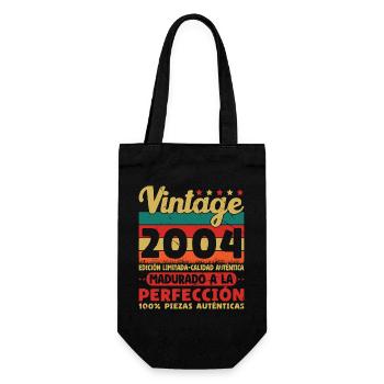 Vinatge 2004 Birthday Gift - Gift Bag for Bottles - black - Front