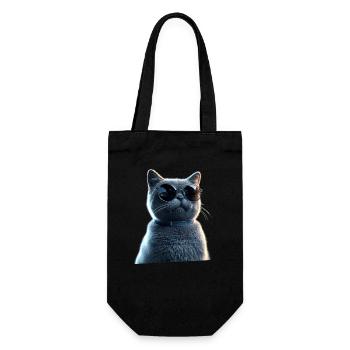 British Shorthair Chat BKH Chat Maman Chats Mignons - Sac à bouteille - noir - Devant