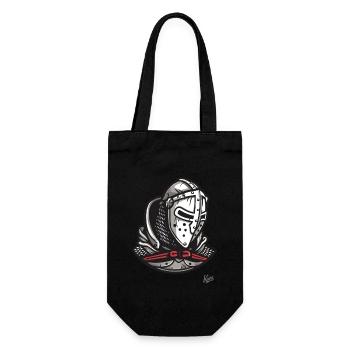 Medieval Helmets of the Knights Templar - Gift Bag for Bottles - black - Front