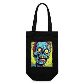 The coolest zombie skull monster - Gift Bag for Bottles - black - Front