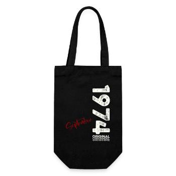 50th Birthday Legend September 1974 Volume 74 - Gift Bag for Bottles - black - Front
