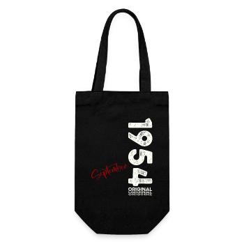 70th Birthday Legend September 1954 Volume 54 - Gift Bag for Bottles - black - Front