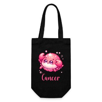 Süße Cancer Sternzeichen Astrologie Geschenk - Geschenkbeutel für Flaschen - Schwarz - Vorne