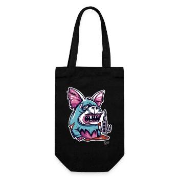 Créature monstrueuse - Sac à bouteille - noir - Devant