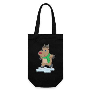 Patins à glace renne - Sac à bouteille - noir - Devant