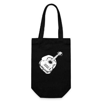 Ukulele Graphics - Gift Bag for Bottles - black - Front