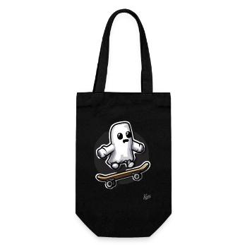 Funny Skateboard Ghost - Gift Bag for Bottles - black - Front