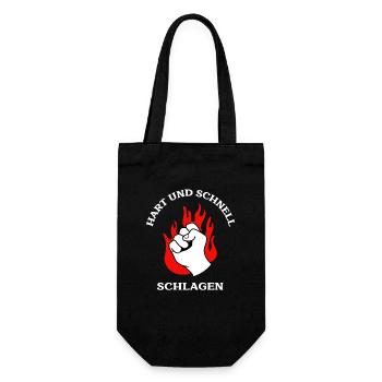 Karate-Meister - Geschenkbeutel für Flaschen - Schwarz - Vorne