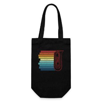 Instrument euphoniumiste rétro Joueur euphoniste - Sac à bouteille - noir - Devant