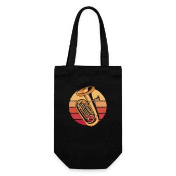 Euphoniste Rétro Joueur d’Instrument Euphoniumiste - Sac à bouteille - noir - Devant