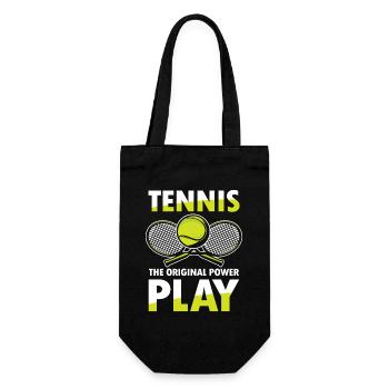 Tennis The Power Play - Geschenkbeutel für Flaschen - Schwarz - Vorne