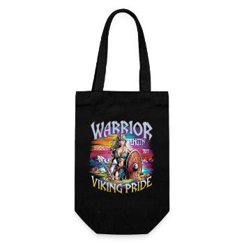 Warrior Spirit and Viking Pride für Wikinger - Geschenkbeutel für Flaschen - Schwarz - Vorne