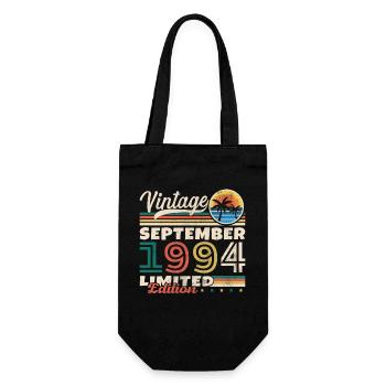 September 1994 Vintage Retro Geburtstagsgeschenk - Geschenkbeutel für Flaschen - Schwarz - Vorne