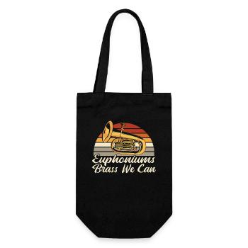 Euphoniums Brass We Can Euphonist Euphoniumist - Gift Bag for Bottles - black - Front