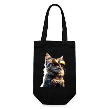 Maine Coon Cat Cat Mom Cat Maine Coon Cats - Gift Bag for Bottles - black - Front