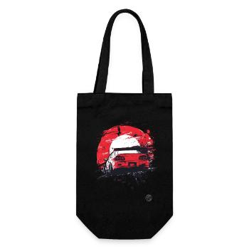 Drapeau japonais de la voiture de course JDM de la vieille école - Sac à bouteille - noir - Devant