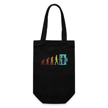 Elevator Technician Evolution Inspector Elevator - Gift Bag for Bottles - black - Front