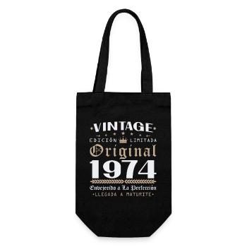 Vinatge 1974 Cadeau d’anniversaire - Sac à bouteille - noir - Devant
