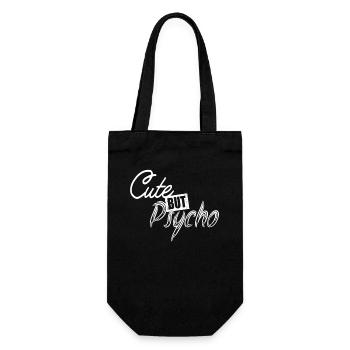Cute But Psycho Cute But Crazy Gift Girls - Gift Bag for Bottles - black - Front