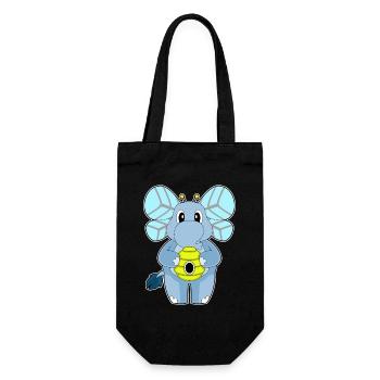 Elephant Bee Nest - Gift Bag for Bottles - black - Front
