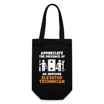 Apprécier la présence d’un ascenseur génial - Sac à bouteille - noir - Devant