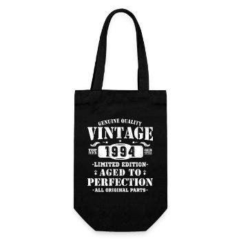1994 Vintage Retro Geburtstagsgeschenk - Geschenkbeutel für Flaschen - Schwarz - Vorne