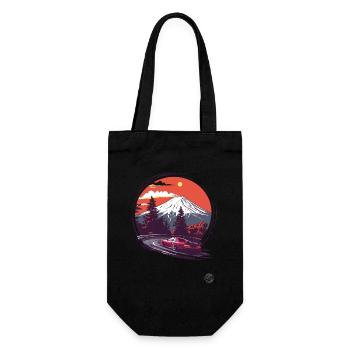 Mount Fuji JDM Rennwagen - Geschenkbeutel für Flaschen - Schwarz - Vorne