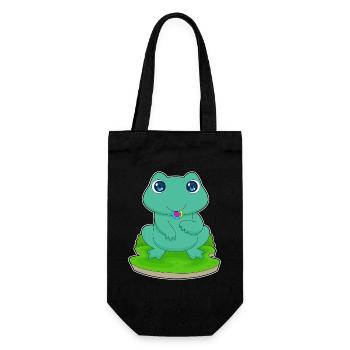 Frog Lollipop - Gift Bag for Bottles - black - Front