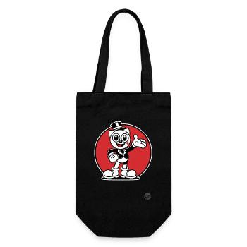 Chat Rétro Design « Chat Charmant » Style Vintage - Sac à bouteille - noir - Devant