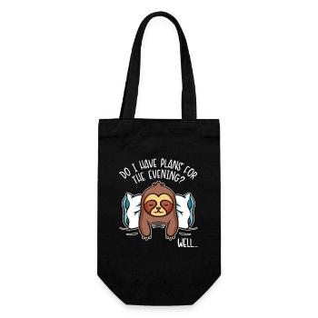 I Have Plans For The Evening Brown-Throated - Gift Bag for Bottles - black - Front