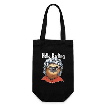 Hello Darling Folivora Brown-Throated Pilosa - Gift Bag for Bottles - black - Front