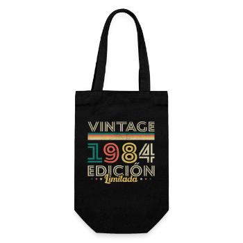 Vinatge 1984 Cadeau d’anniversaire - Sac à bouteille - noir - Devant