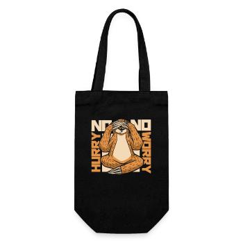 No Hurry No Worry Pilosa Folivora Brown-Throated - Gift Bag for Bottles - black - Front