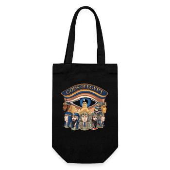 Götter der Magie Ägypten - Geschenkbeutel für Flaschen - Schwarz - Vorne
